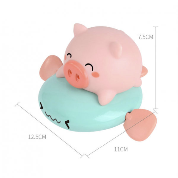 Children's wind-up piggy flying fish